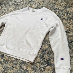 White Champion Sweatshirt. Size small. No stains. Only worn a few times.